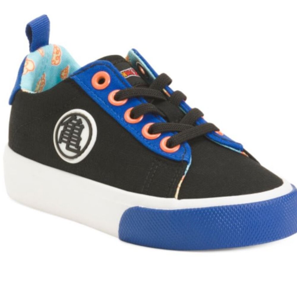 NWT DRAGONBALL Z Logo Faux Lace Up Sneakers Little Kid Size 13